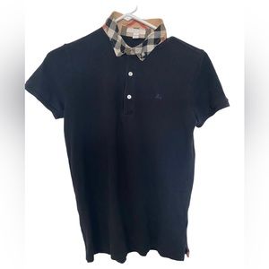 Authentic Burberry navy blue shirt kids 14y